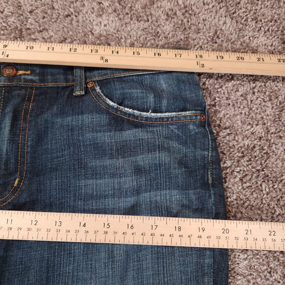 David Kahn Blue Jeans Womens Size 14 Bootcut Stretchy Cotton Polyurethane Casual - Picture 4 of 16